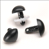 Neus zwart rond 12 mm (5 stuks)