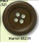 Knoop 65211 bruin 25 mm 