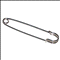 Metalen speld 80 mm
