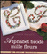 Alphabet brode mille fleurs