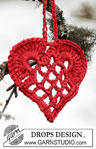 Kerstboomversiering hart 