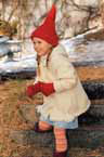 Meisjes vest, muts en wanten