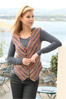 DROPS gilet in ribbelst van Fabel met schuine voorpanden. Maat S - XXXL.
