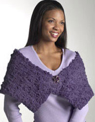 patroon knit-wit omslagdoek